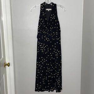 Evan Picone Polka Dotted V Neck